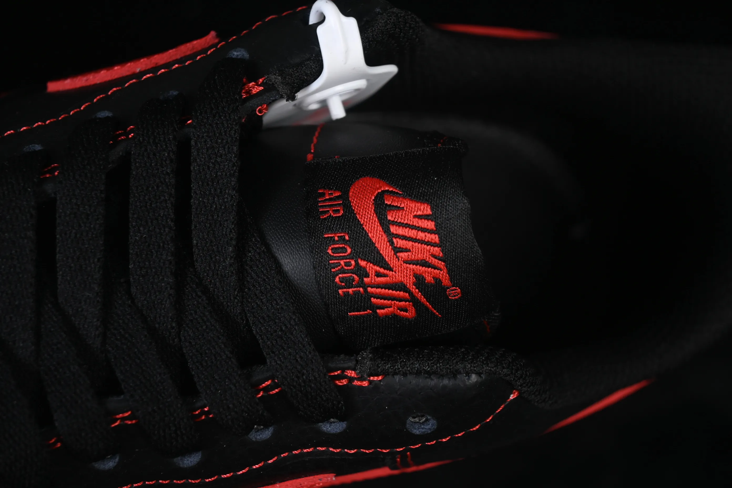 All categories Nk Air Force 1 Air Force series Nk Air Force 1 Low Air Force low-top Nike Air Force 1'07 Low black and red Air Force 1 low-top casual sneakers ZH0316-142